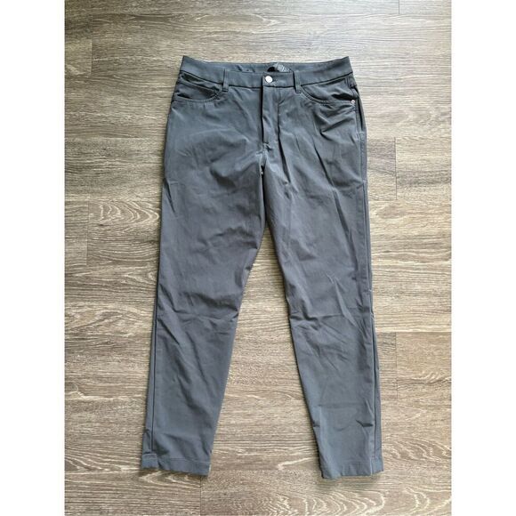Lululemon ABC Slim-Fit Pant 30" *Warpstreme In Obsidian Grey Size 30 - Picture 1 of 6